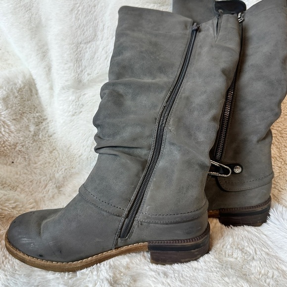 Rieker Fabrizia 52 Smoke Women's Size 37 US 6 Grey Tall H2O-Res Wool Boot - Picture 2 of 8
